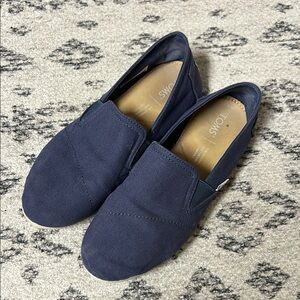 Toms Blue Loafers Slip-Ons Classic Design